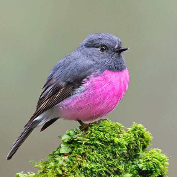 Pink Robin Digital Art